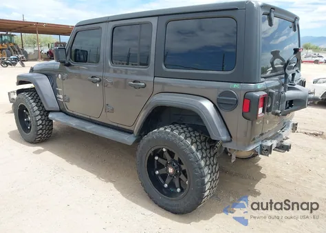 2018 Jeep Wrangler Unlimited Sahara 4X4 z USA, uszkodzony, nr VIN 1C4HJXEG0JW329763